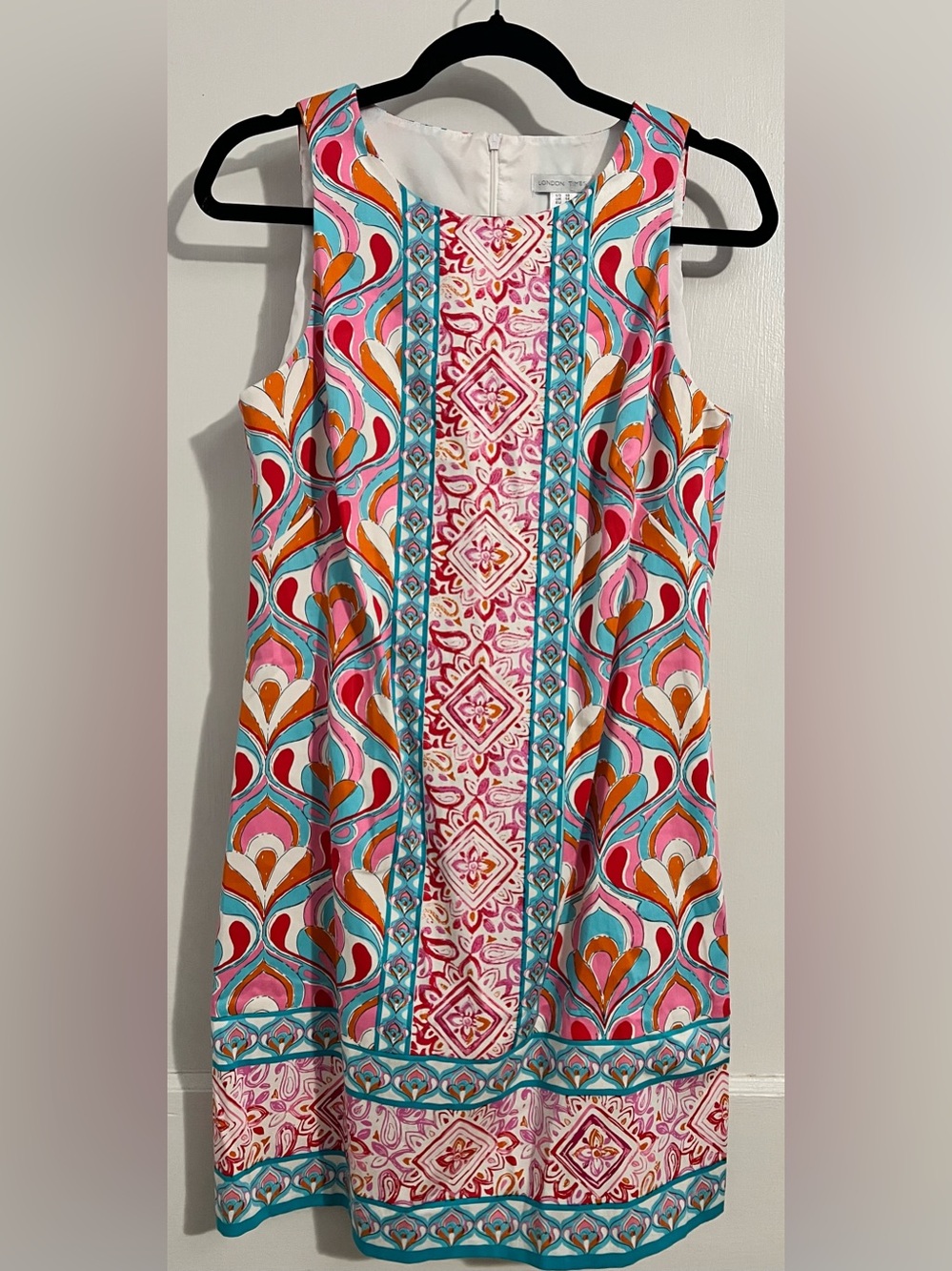 London Times Multicolor Printed Mini Dress